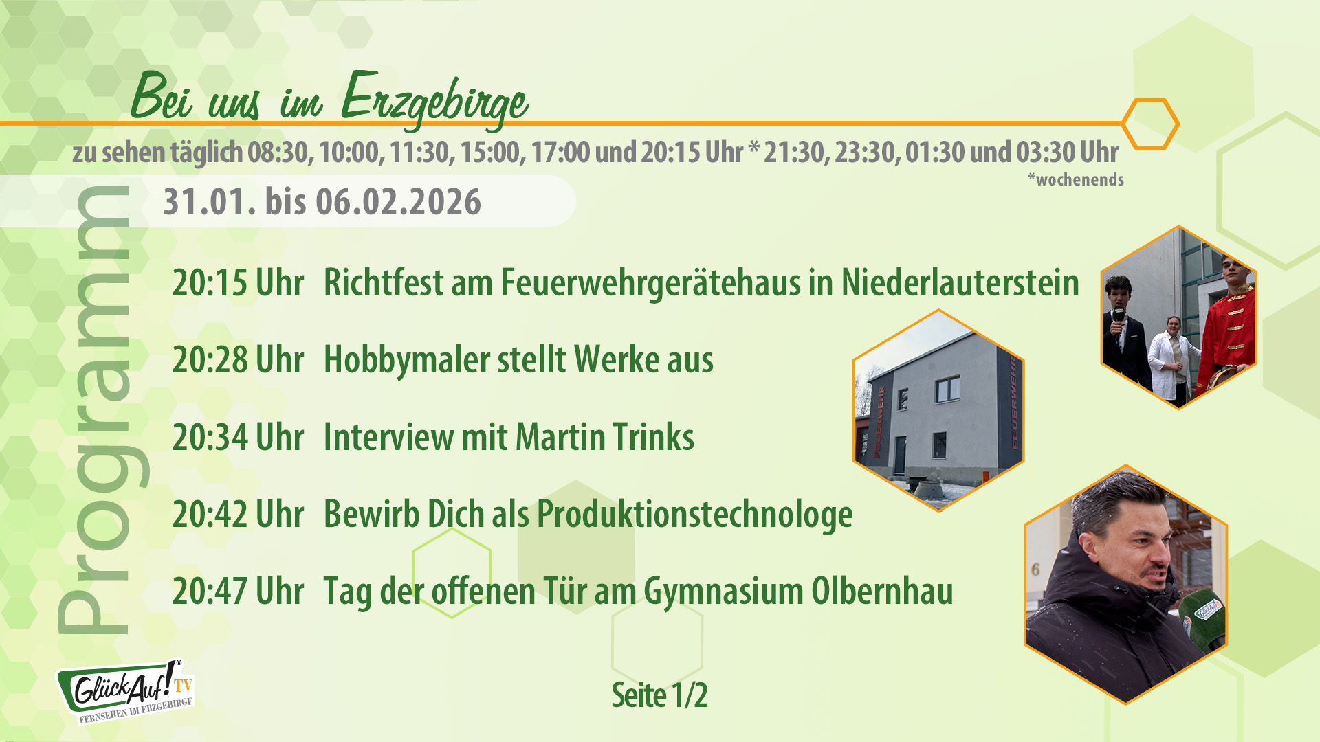 Bei uns im Erzgebirge für die Woche vom 31.01.2026 bis 06.02.2026