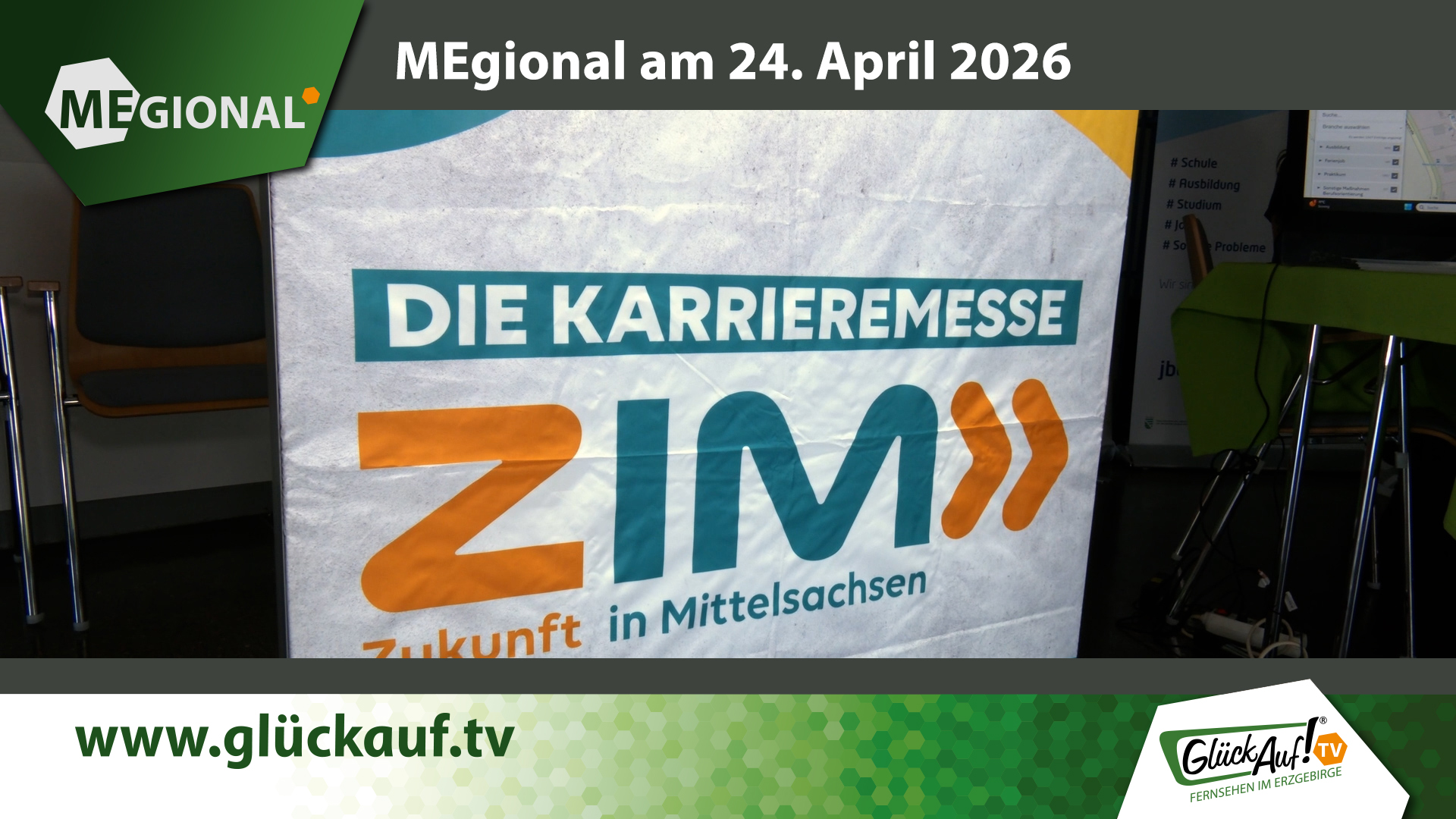 MEgional am 24. April mit dem Thema: ZIM Ausbildungsmesse Freiberg
