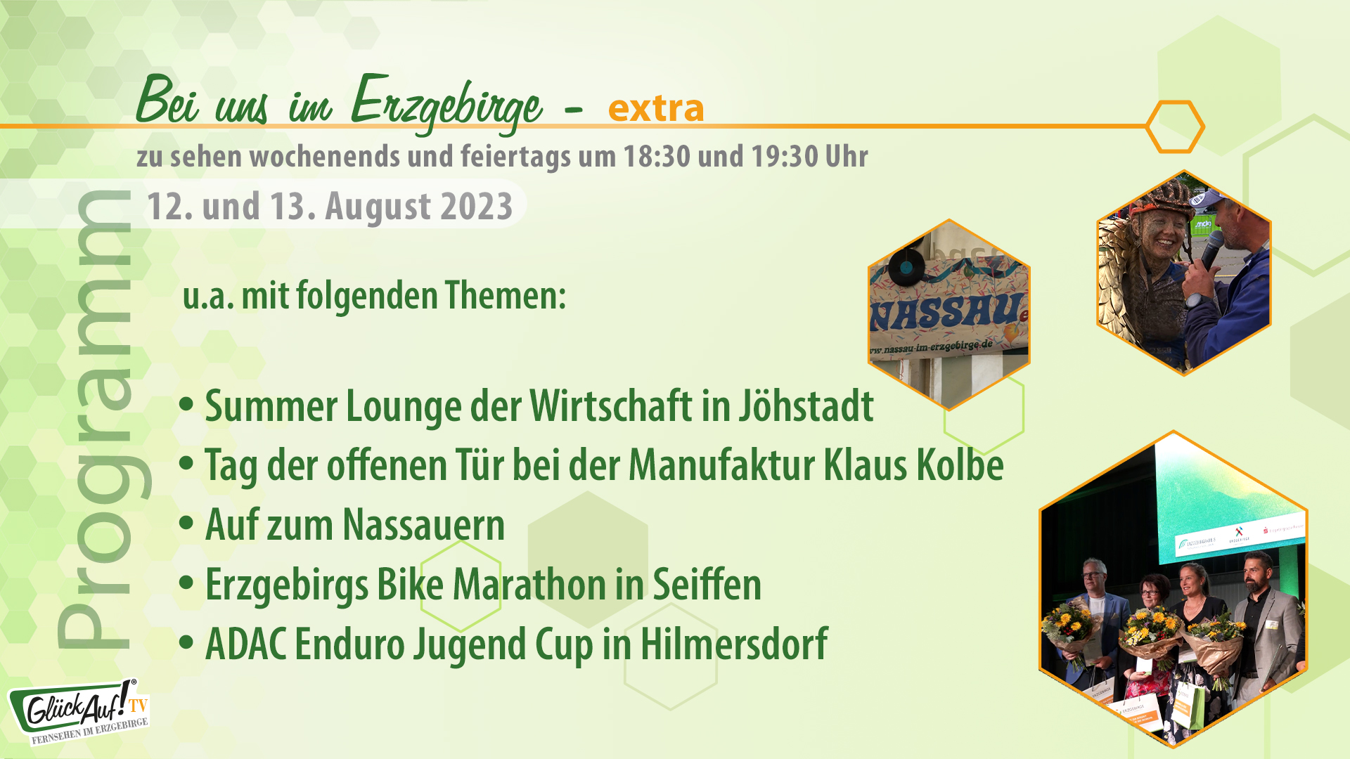 Bei uns im Erzgebirge - extra für das Wochenende der 32. Kalenderwoche 2023