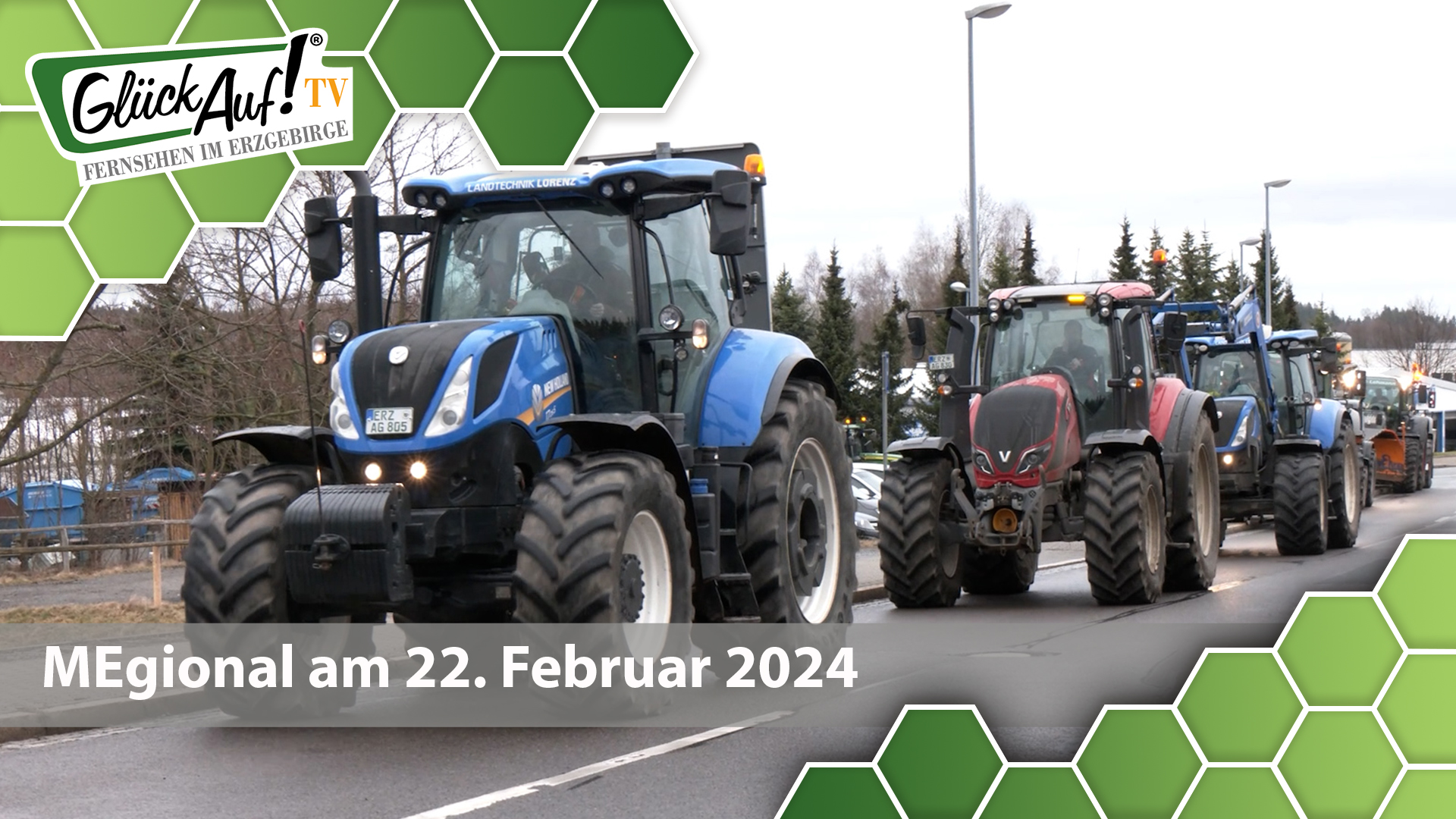 MEgional am 22. Februar 2024 mit den Bauerprotesten am Grenzübergang Reitzenhain