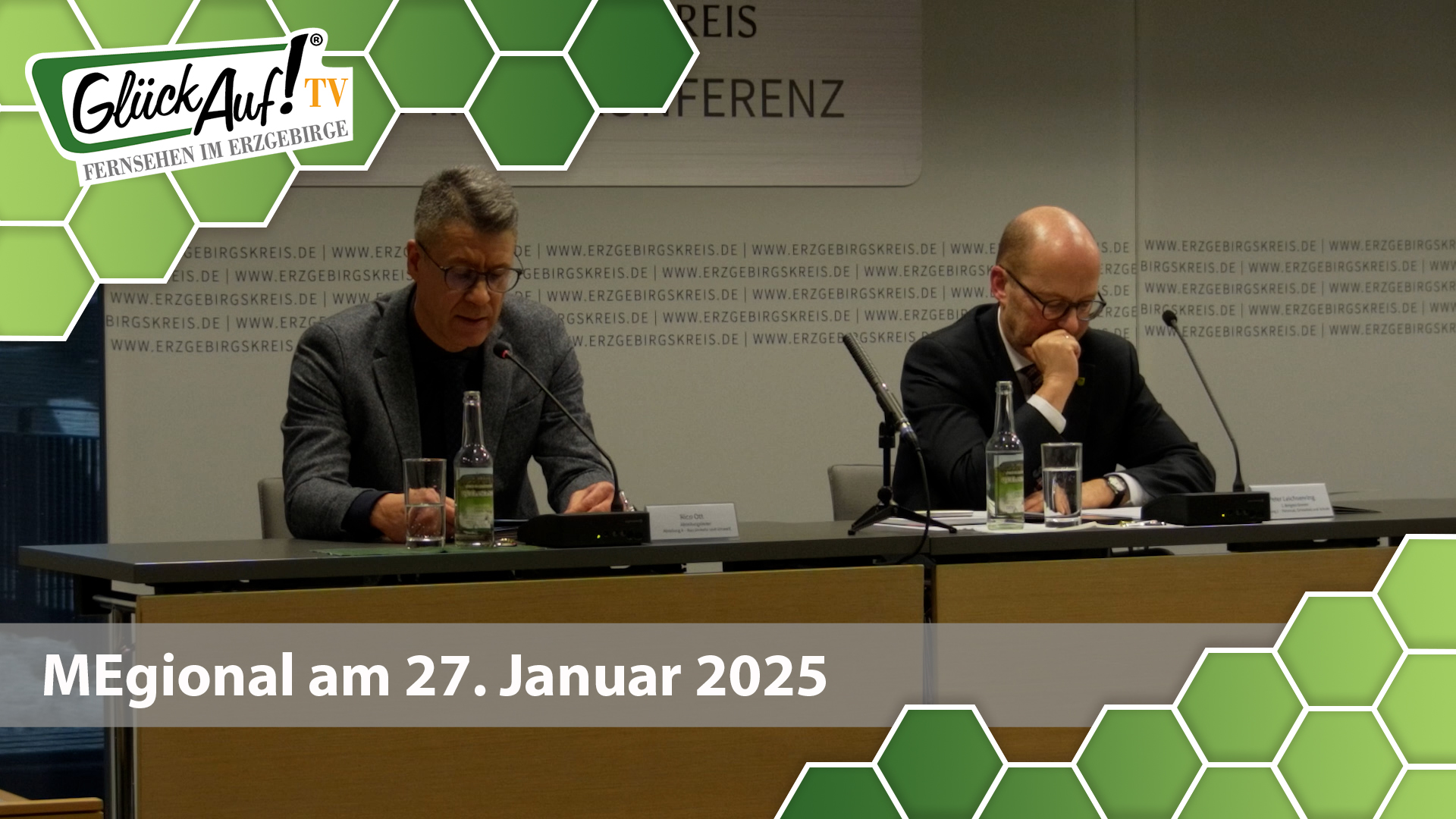 MEgional am 27. Januar 2025 mit Bildern von der Jahrespressekonferenz zum Thema Straßenbau im Erzgebirgskreis