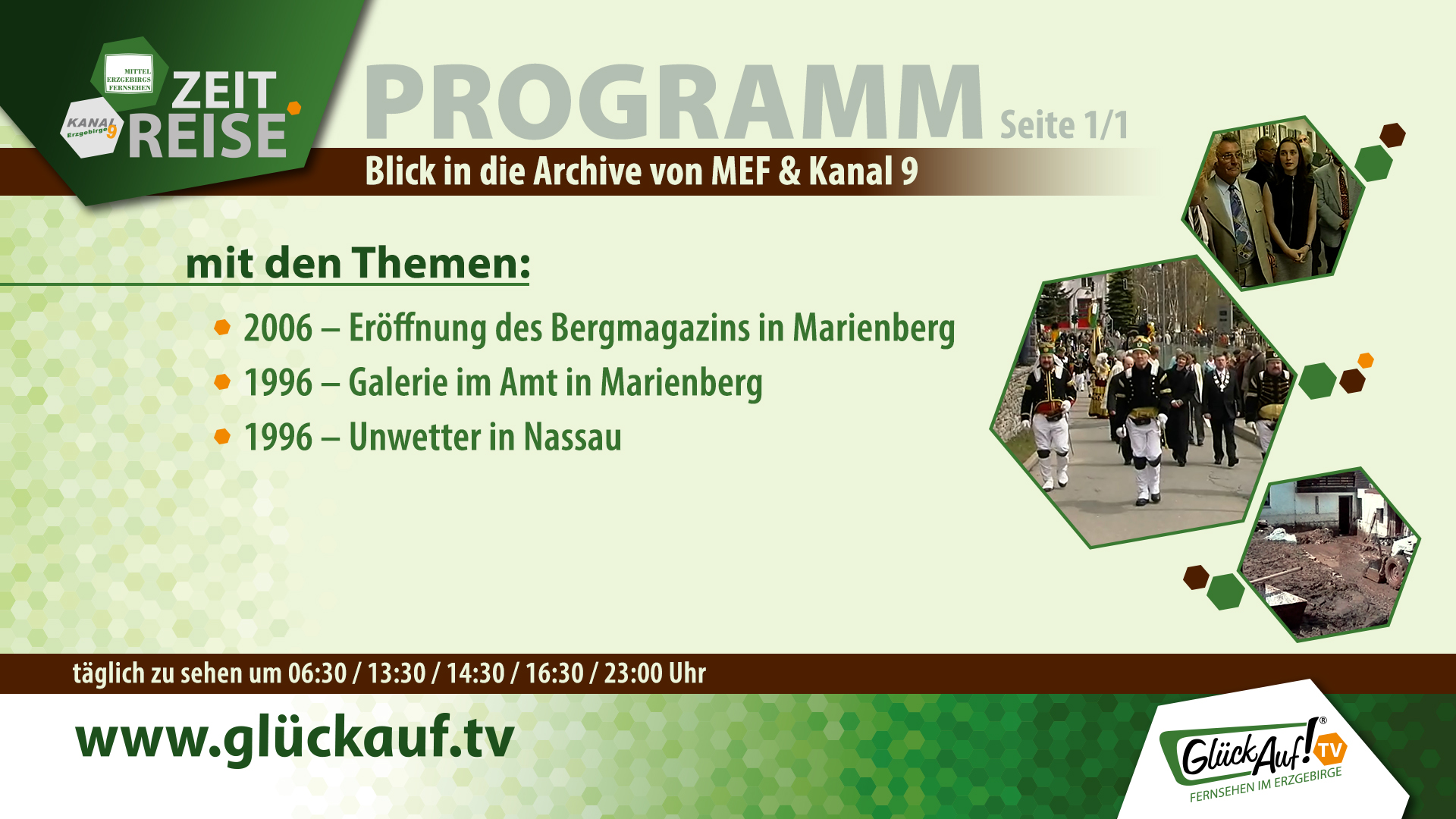 Glück Auf! TV - Zeitreise vom 25.04. bis 01.05.